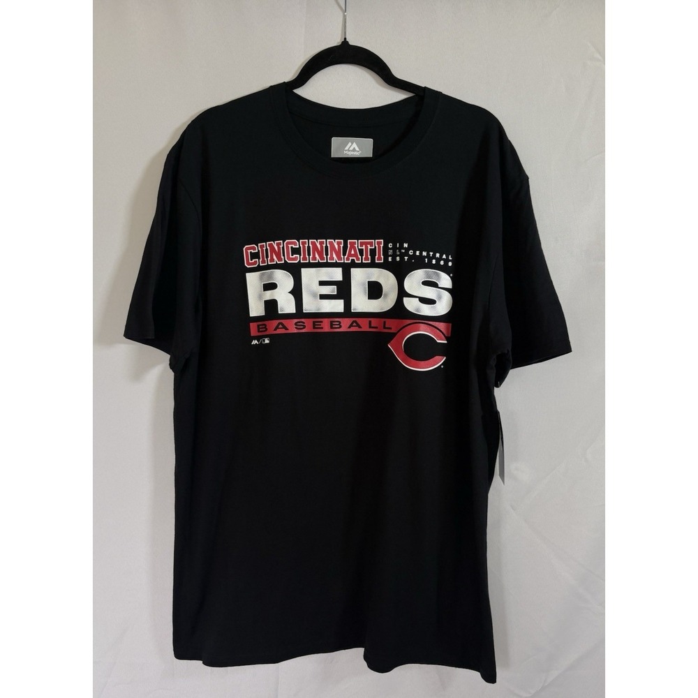 Majestic t-shirt size xl Cincinnati reds baseball short sleeve new